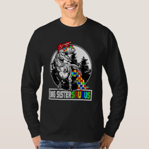 Big Sistersaurus T Rex Dinosaur Big Sister Saurus T-Shirt