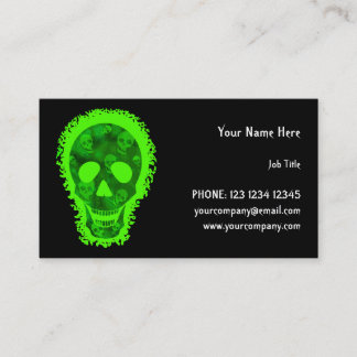 Big Skull business card horizontal