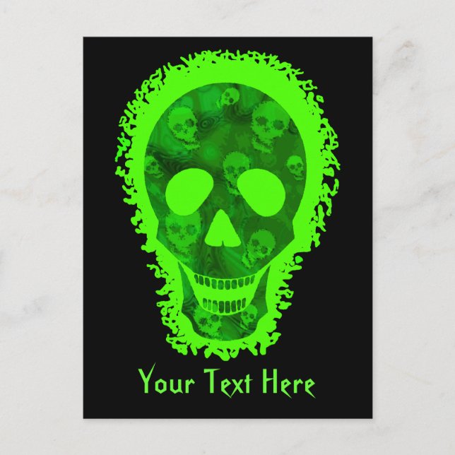 Big Skull 'Your Text' postcard (Front)