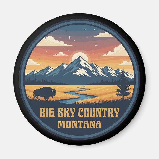 Big Sky Country Montana Magnet (Front)