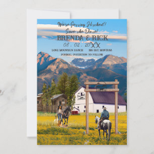 Big Sky Cowgirl, Cowboy Getting Hitched #2! Invitation