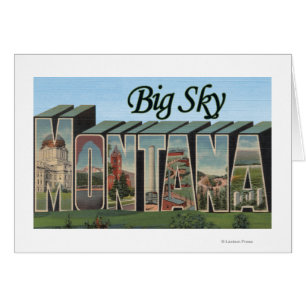 Big Sky, Montana - Large Letter Scenes