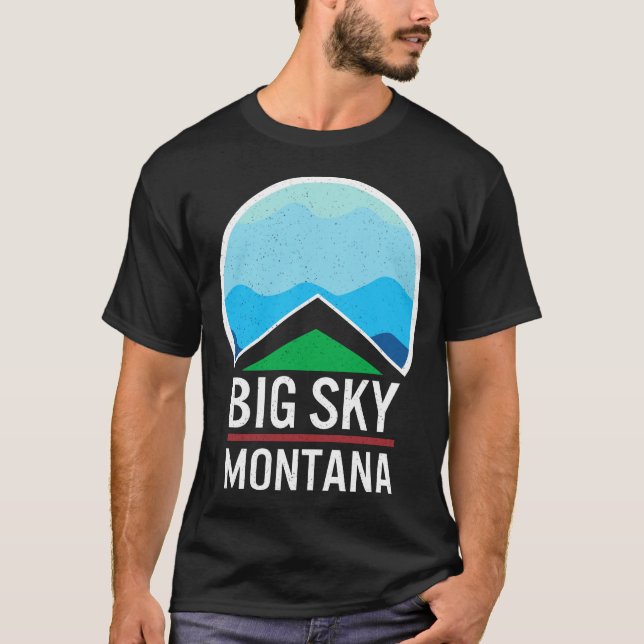 Big Sky Montana Shirt, Big Sky Montana Ski Resort T-Shirt (Front)