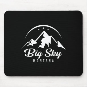 Big Sky Montana Ski Resort Skiing Snowboarding  Mouse Pad