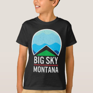 Big Sky Montana Ski Skiing Snowboarding Skier Snow T-Shirt