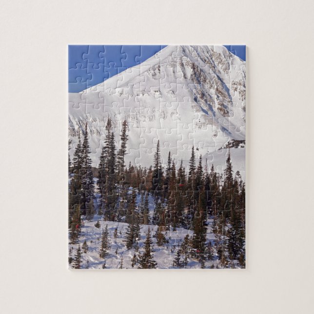 Big Sky Montana skiing and snowboarding resort Jigsaw Puzzle (Vertical)