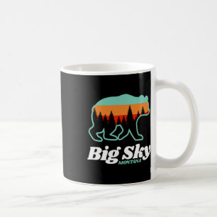 Big Sky Montana Skiing Snowboarding Bear Coffee Mug
