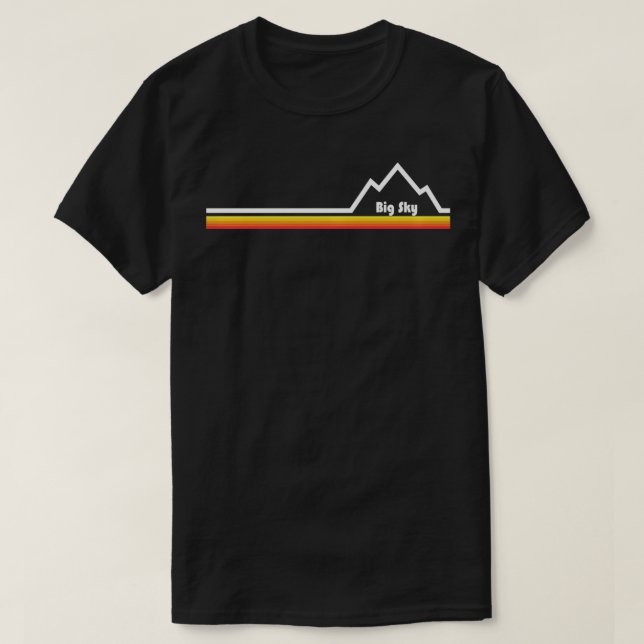 Big Sky Montana  T-Shirt (Design Front)