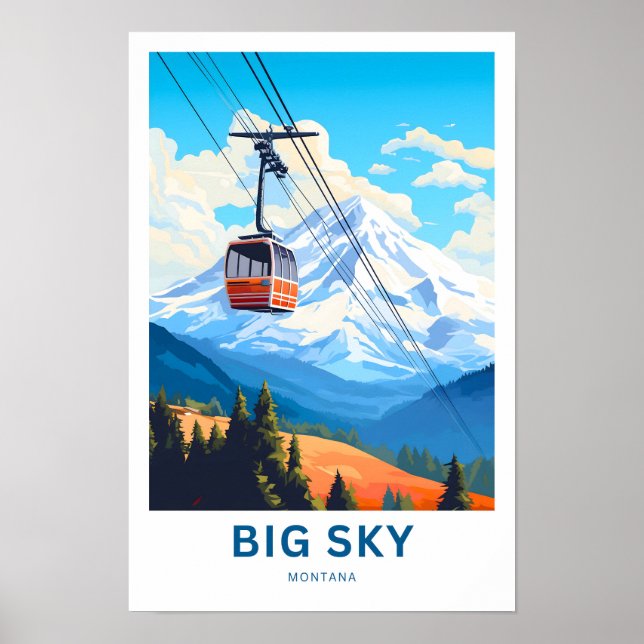  Big Sky Montana Travel Print (Front)