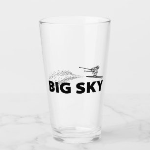 Big Sky Resort Montana Ski Jumper Glass