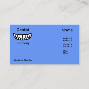 Big Smile Dentist Business Card