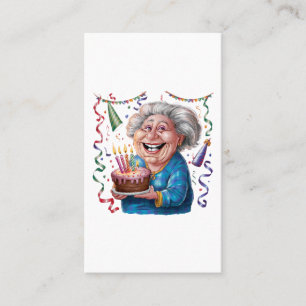 Big Smile Granny Birthday Calling Card