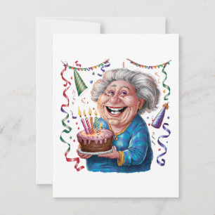 Big Smile Granny Birthday Card