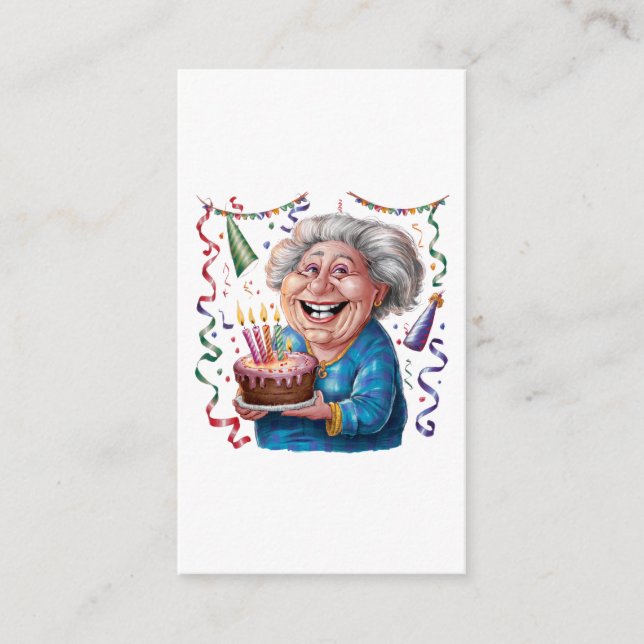 Big Smile Granny Birthday Enclosure Card (Front)