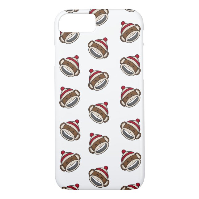 Big Smile Sock Monkey Emoji Case-Mate iPhone Case (Back)