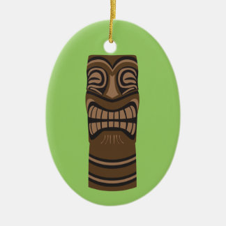 Big Smile Tiki God Ceramic Tree Decoration