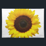 Big Smile/Yellow Sunflower Placemat<br><div class="desc">American MoJo Placemats with Photographic Image of a beautiful sunflower. Background colour at your choice.</div>