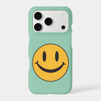 Big Smiley Face Mint iPhone Case