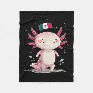 Big Smiling Axolotl Costume  Fleece Blanket