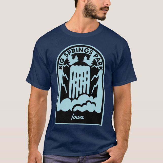 Big Springs Park Iowa T-Shirt (Front)
