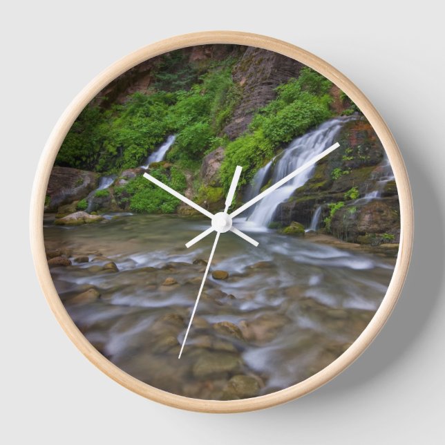 Big Springs Virgin River | Zion National Park Clock (Front)