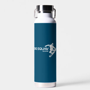 Big Squaw Maine Snowboarder Water Bottle
