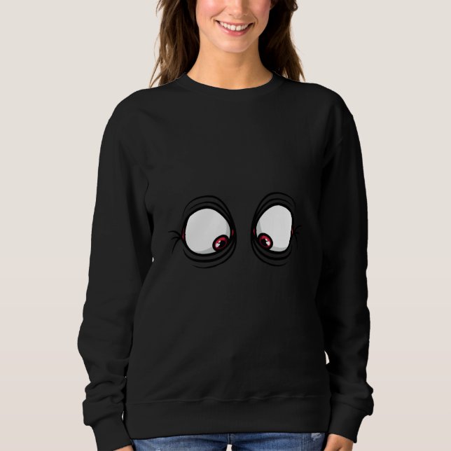Big Squinting Eyes Grimace Sweatshirt (Front)