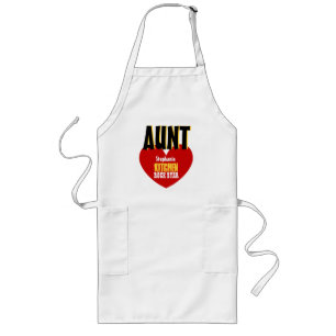 Big Star Custom Name AUNT Kitchen Rock Star V06 Long Apron