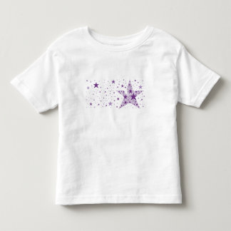 Big Star made of Small Stars in Violet Purple Toddler T-Shirt