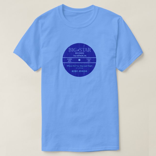 BIG STAR RECORDS DETROIT T-Shirt (Design Front)