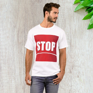 Big Stop Sign Mens T-Shirt