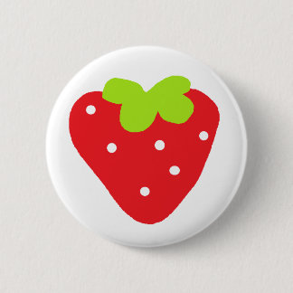Big Strawberry 6 Cm Round Badge