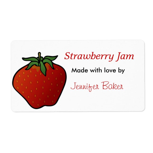 Big Strawberry Food Labels (Front)