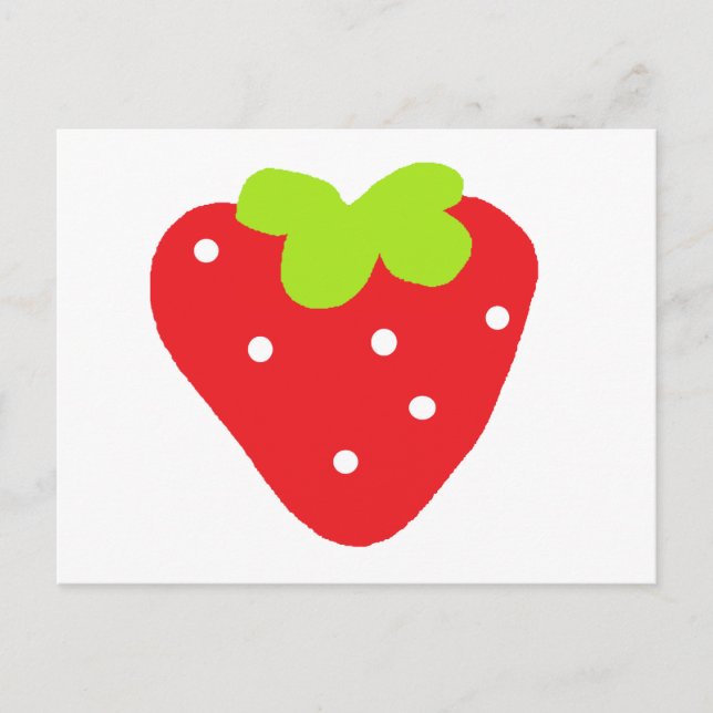 Big Strawberry Postcard (Front)