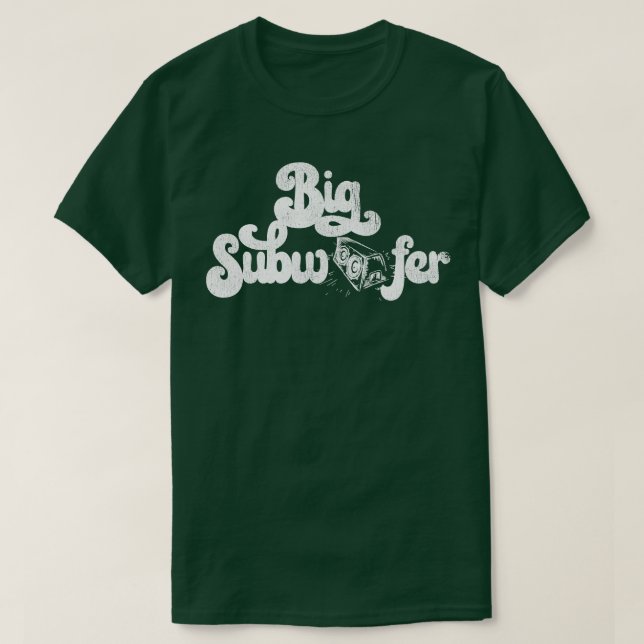 Big Subwoofer BW T-Shirt (Design Front)