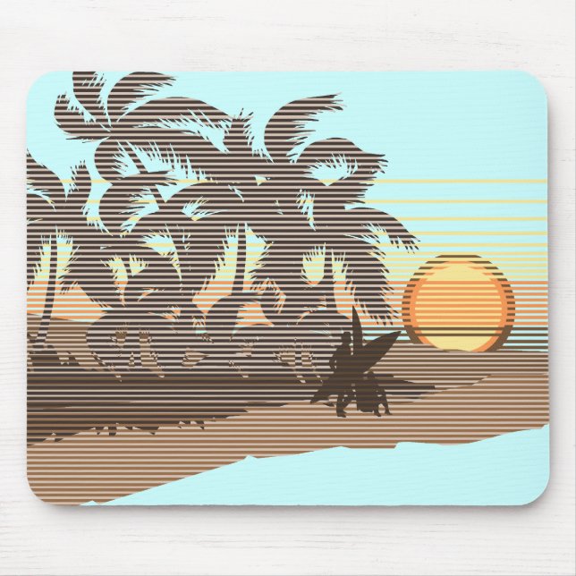 Big Sunset Brown Mousepad (Front)