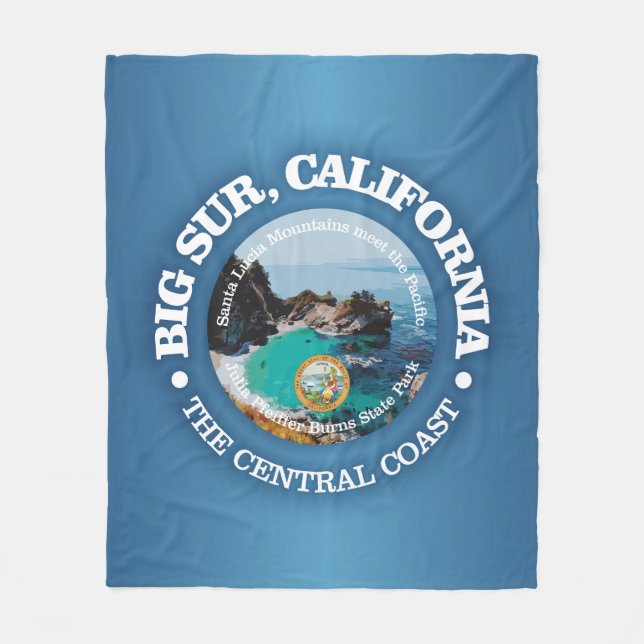 Big Sur (C) Fleece Blanket (Front)