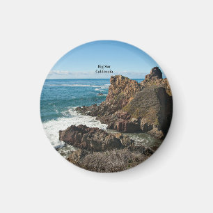 Big Sur, Calfornia, Labeled, Magnet