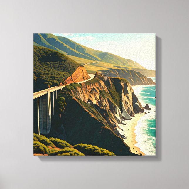 Big Sur California Central Coast Canvas Print (Front)