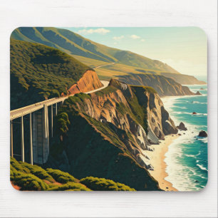 Big Sur California Central Coast Mouse Pad