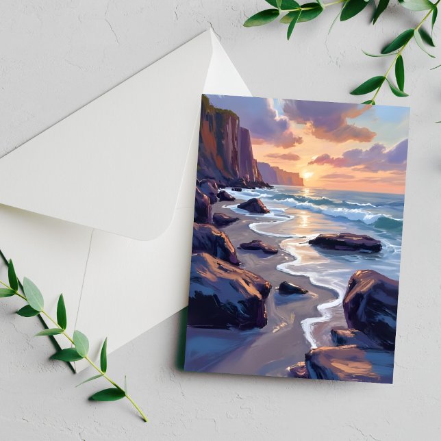 Big Sur, California Coast Painting Card (Creator Uploaded)