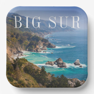 Big Sur California Coast Paper Plate