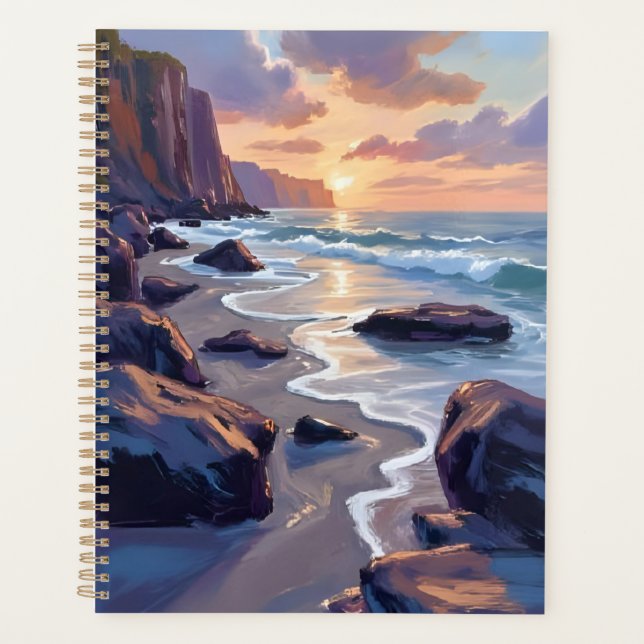 Big Sur, California Coastal Art Painting Planner (Front)