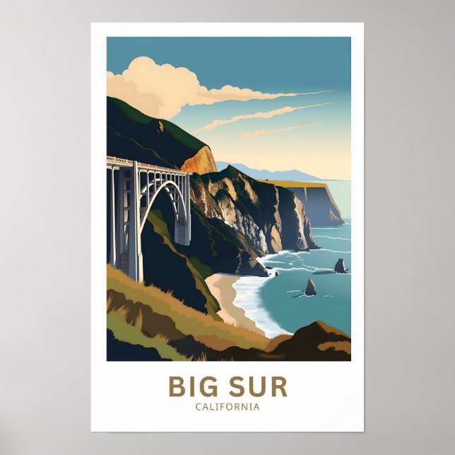 Big Sur California Travel Print (Front)