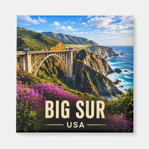 Big Sur California USA Pacific Coast Road Trip 🌊 Magnet
