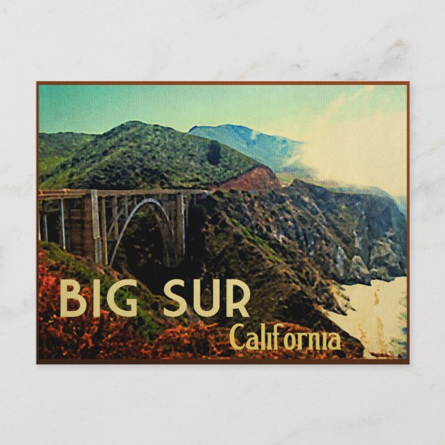 Big Sur California Vintage Postcard (Front)