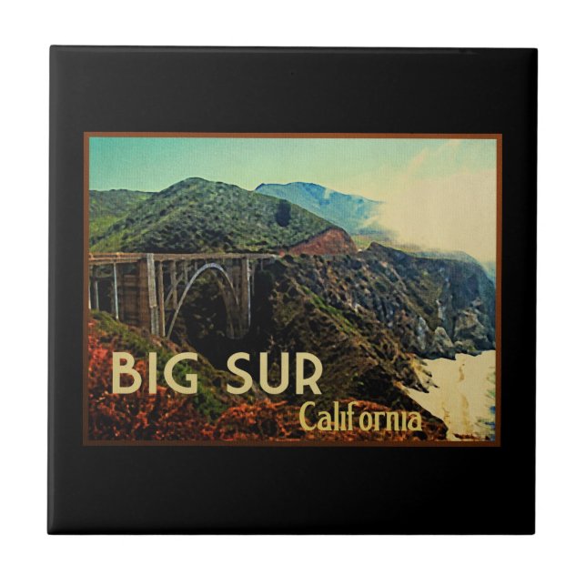 Big Sur California Vintage Tile (Front)