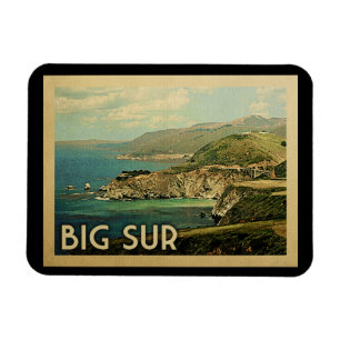 Big Sur California Vintage Travel Magnet