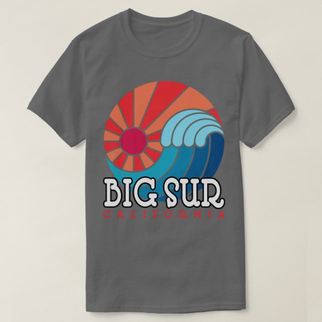 Big Sur California Wave  T-Shirt (Design Front)