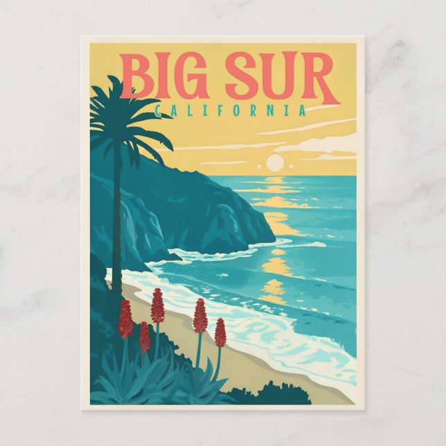 Big Sur - California's Pacific Coast Beauty Postcard (Front)
